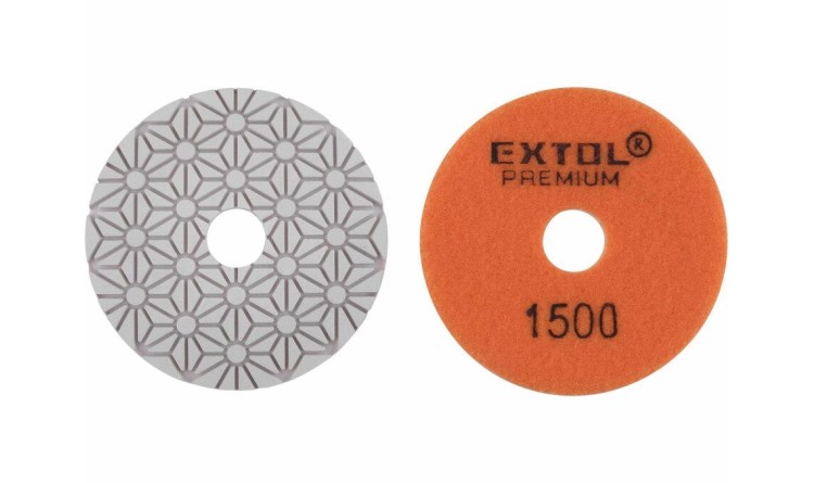 EXTOL 8803098 Kotouč diamantový leštící na obklady, O100mm, P1500, suchý zip
