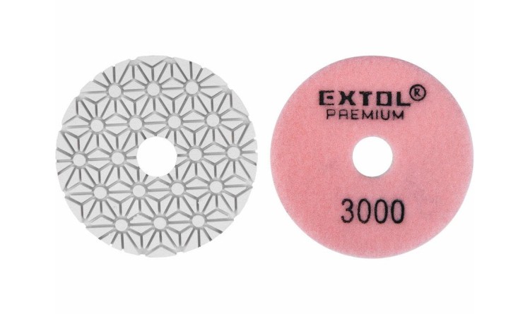 EXTOL 8803099 Kotouč diamantový leštící na obklady, O100mm, P3000, suchý zip