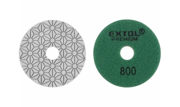 EXTOL 8803097 Kotouč diamantový leštící na obklady, O100mm, P800, suchý zip