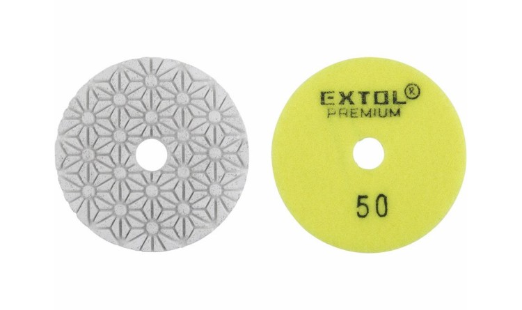 EXTOL 8803090 Kotouč diamantový leštící na obklady, O100mm, P50, suchý zip