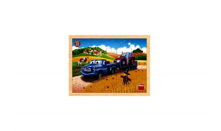 Dino Puzzle dřevěné Tatra tahač 20 dílků