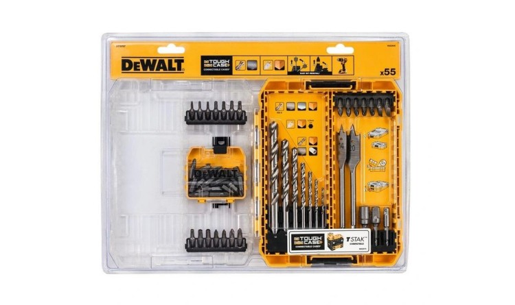 DEWALT DT70757 Sada bitů a vrtáků 55-dílná