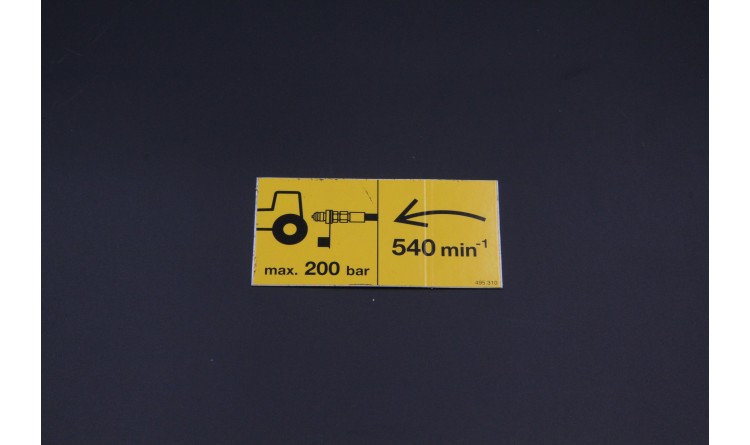 Nálepka "540 ot"