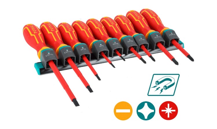 TOTAL THTIS596 Šroubováky elektrikářské 1000V, 9ks
