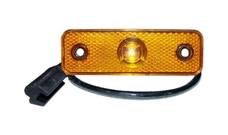 Svítilna boční vymezovací žlutá LED 12V