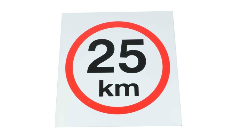 Omezení rychlosti 25 km