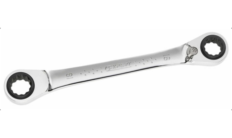 TONA EXPERT E110945 Očkový ráčnový klíč 4v1 16-17 x 18-19 mm