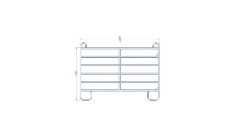 Panel Texas 2,4 m  rozměr 1600x2400 mm
