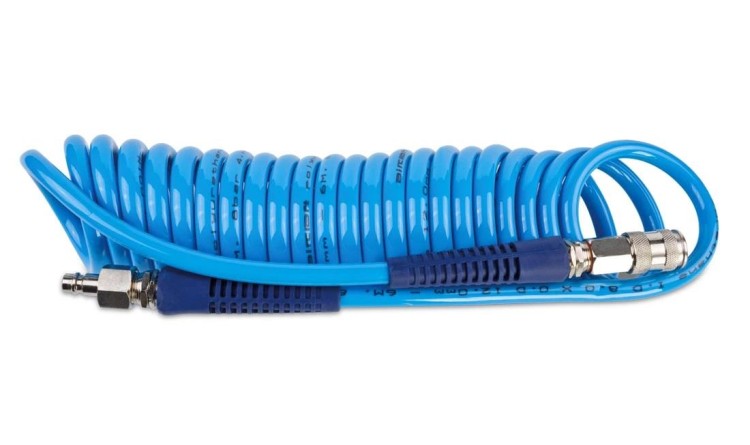Profi spirálová PU hadice 6 m, o 8/12 mm, s rychlospojkou