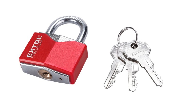 EXTOL PREMIUM zámek visací kovový, 40mm