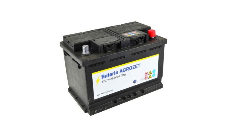 Baterie Agrozet 12V/74Ah 680A - 574104068