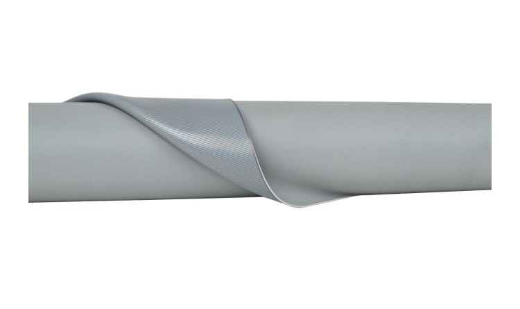 Podlahovina pryžová SBR rýhovaná, tl. 3mm, š. 1200mm (tolerance 30mm) 65Sh
