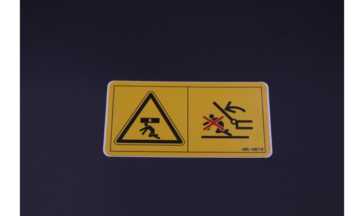 Nálepka "není v rozsahu otočení "