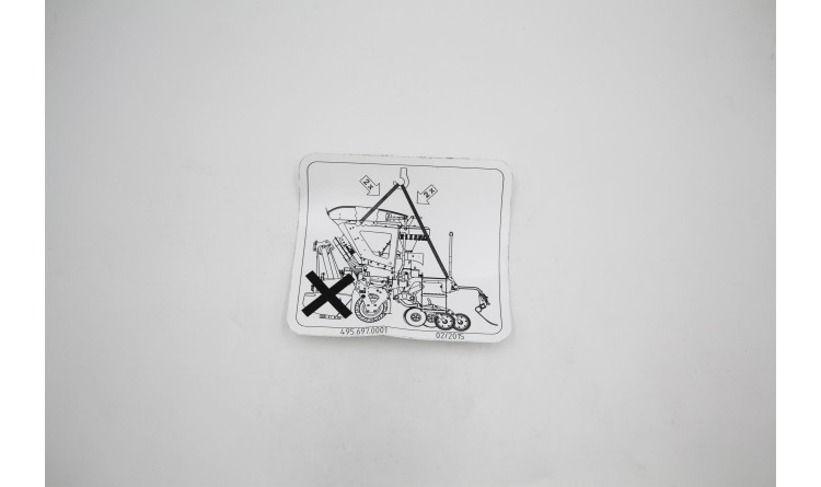 Nálepka "Manipulace se strojem"