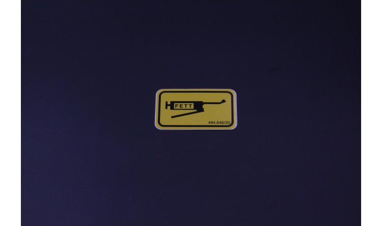 Nálepka "mazání tukem"