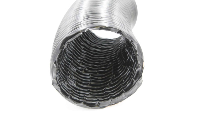 Hadice spirálová černá NW225 L-1,6m (v milimetrech)