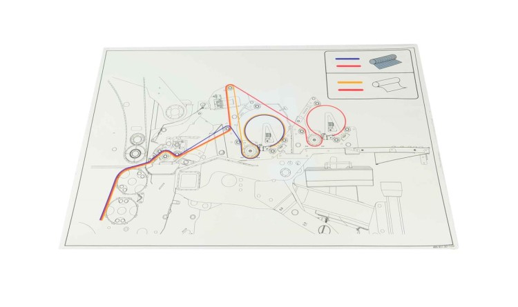 Nálepka "Samolepka-Založení sítě-folie" 50x35cm