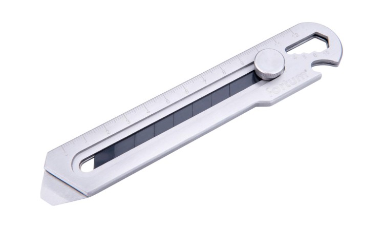 FORTUM 4780025 Ulamovací nůž celokovový nerez, 5v1 18mm, Auto-lock