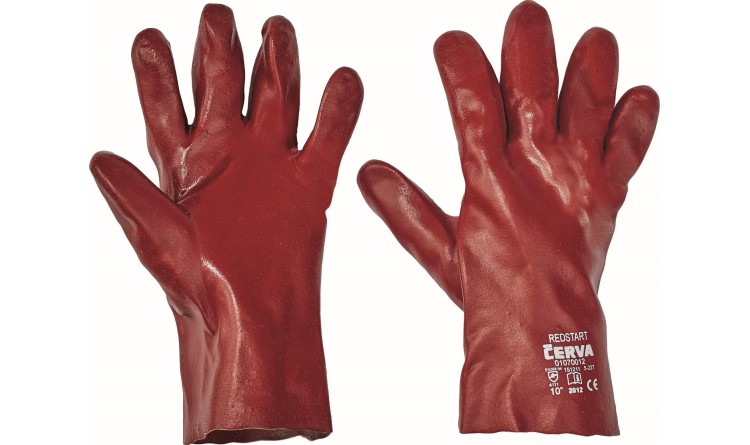 Pracovní rukavice máčené REDSTART 27 cm vel. 10