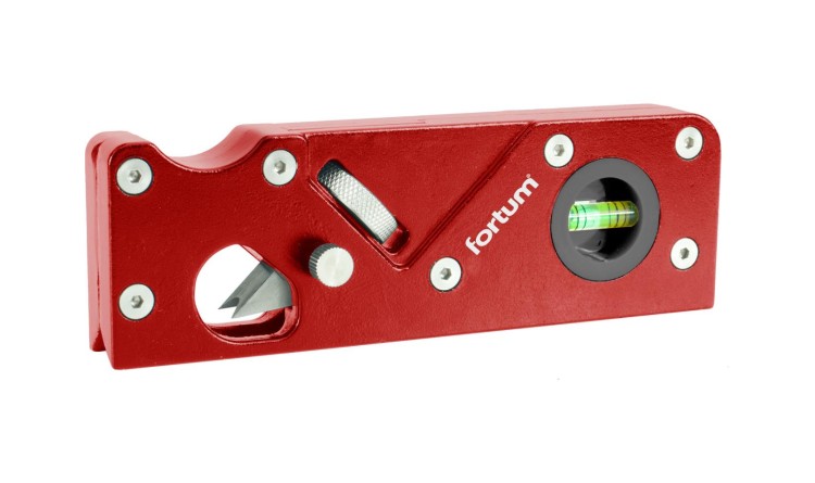 FORTUM 4752104 Hoblík na srážení hran nastavitelný, 2nožové profily