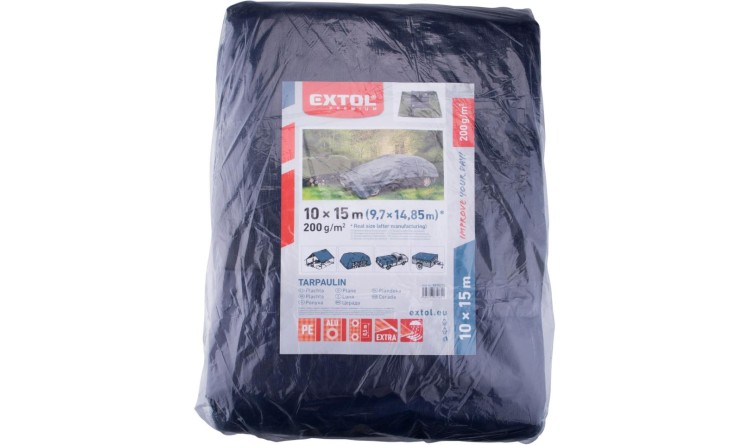 Extol Premium 8878215 Plachta PE nepromokavá extra silná 200g/m2, 10x15m, PE