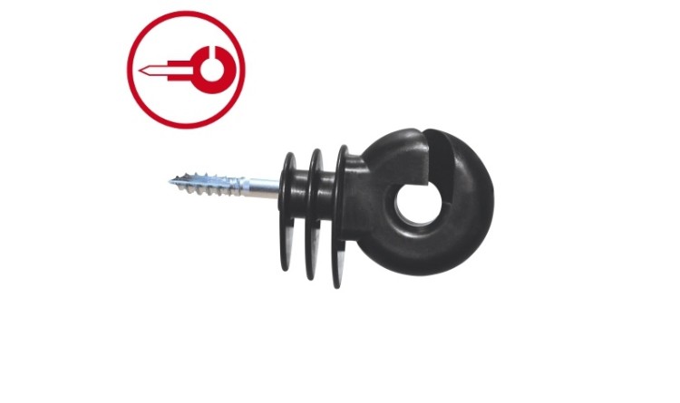 Izolátor pro elektrický ohradník Easy Drill velký s vrutem 6 mm EDX