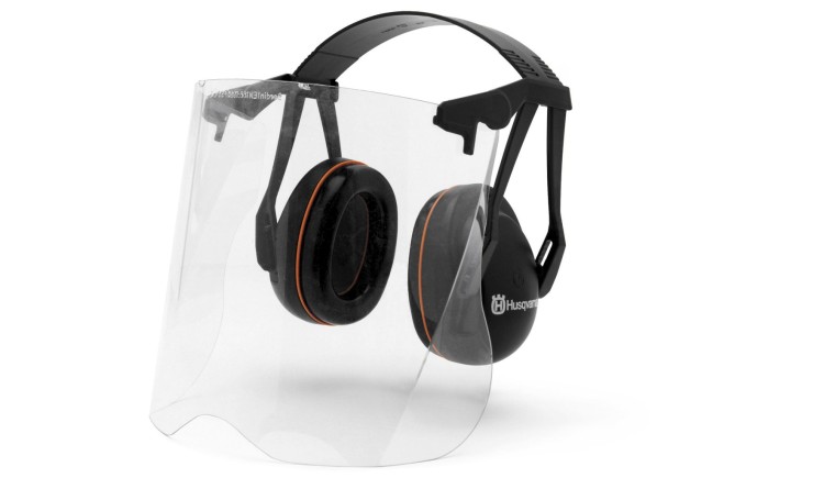 Sluchátka Husqvarna s plexi zahradní