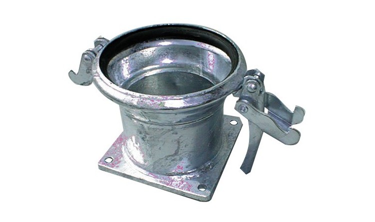 M díl 6" samice,s přírubou+O kroužkem,vnitřní 180mm,díry150mm