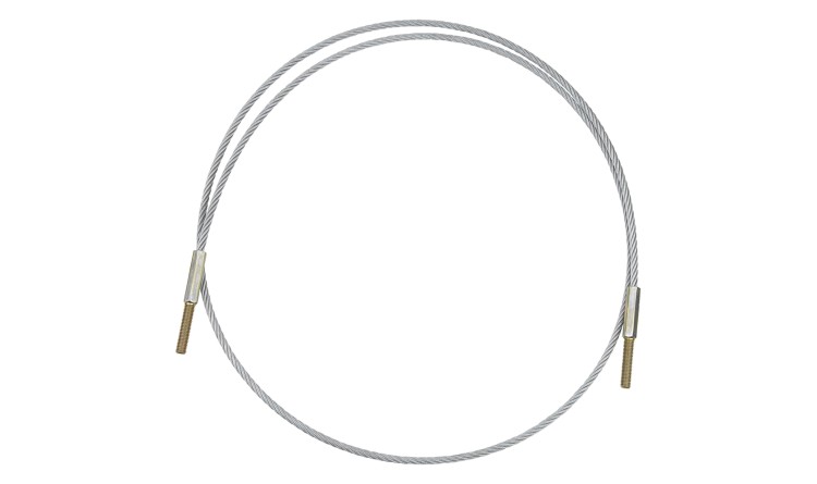 Lano stahovací nástavby ASW 2620mm,8mm,2xzávit,bez příslušenství