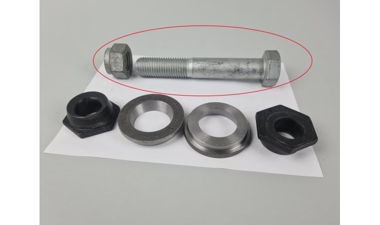 Šroub s maticí, uchycení kyvné tyče M30x185mm