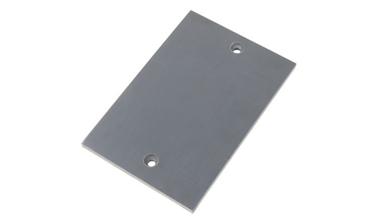 Lišta kluzná tvrdé PVC 308x210x16mm rozteč 250mm 2 díry