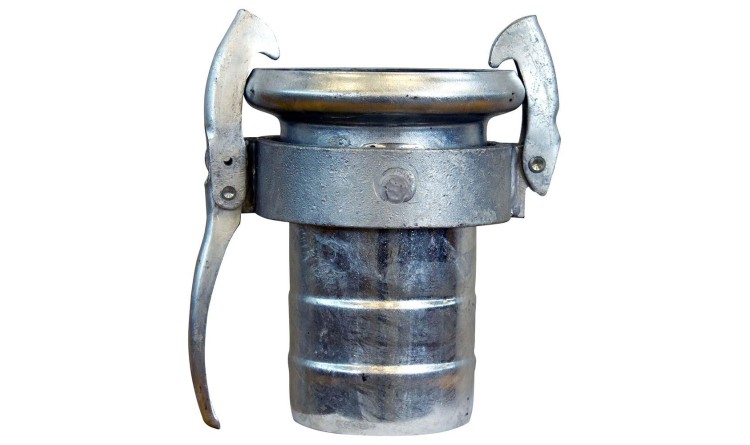 Spojka 6" M-díl s hrdlem pro hadici 125mm - system Perrot