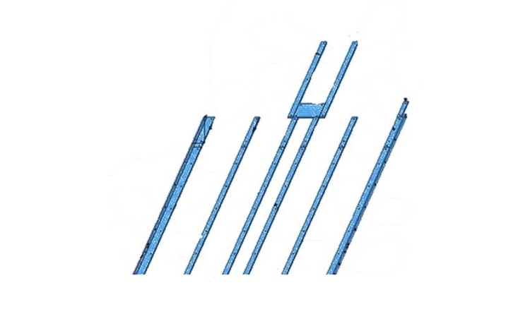 Sada kluzných lišt pro ASW 393 / 3101-4101 zdvih 3500