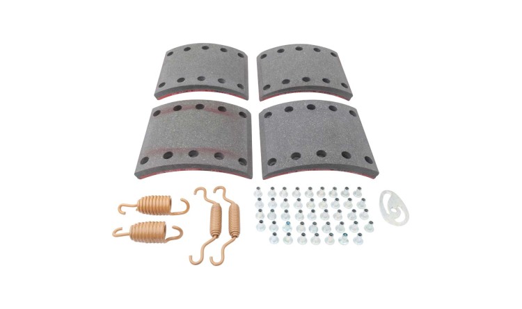Sada brzdového obložení s pružinami a nýty ADR
