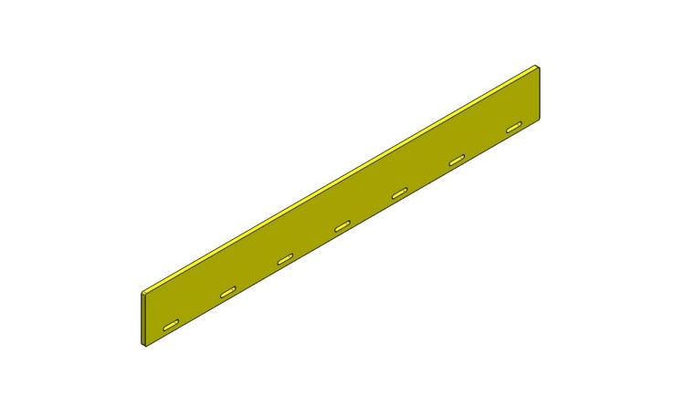 Lišta těsnící spodní pro posuvné čelo Insight 120x10mm L=1035mm