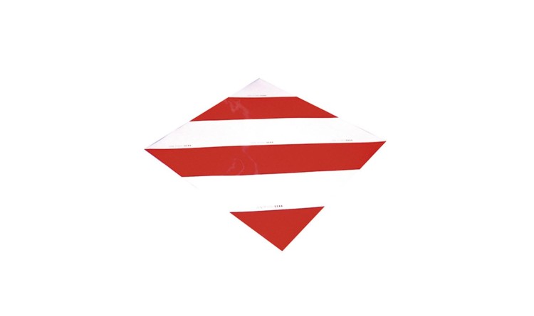 Folie varovná reflexní DIN11030 / 423x423x1.25mm