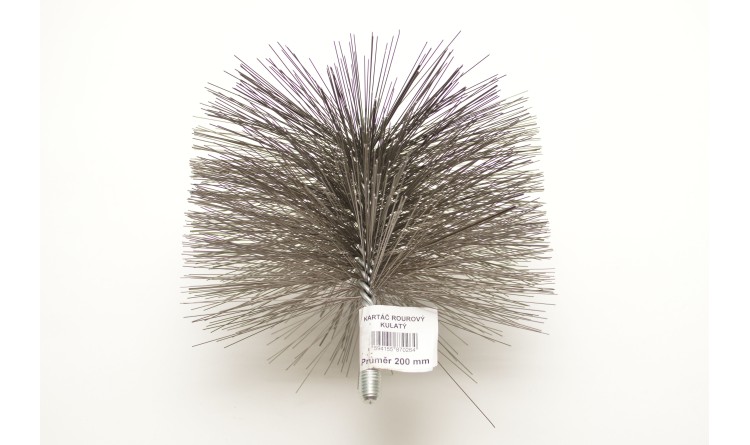 Kartáč ocelový 200 mm na kotle z M12