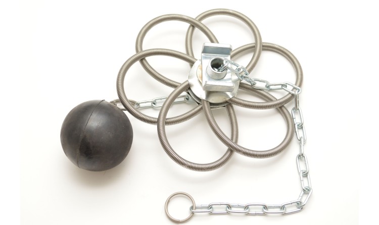 Strojek kominický provlékací s nerezovými pružinami