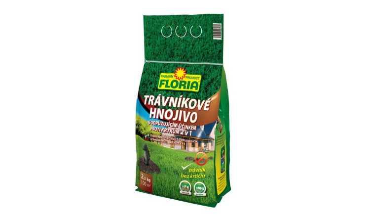 Trávníkové hnojivo 2,5 kg odpuzující krtky