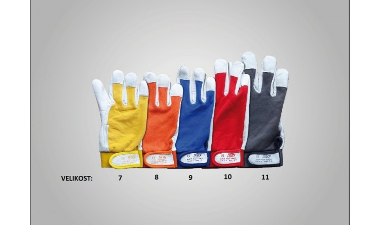 Rukavice pracovní DORO č.8 oranžové