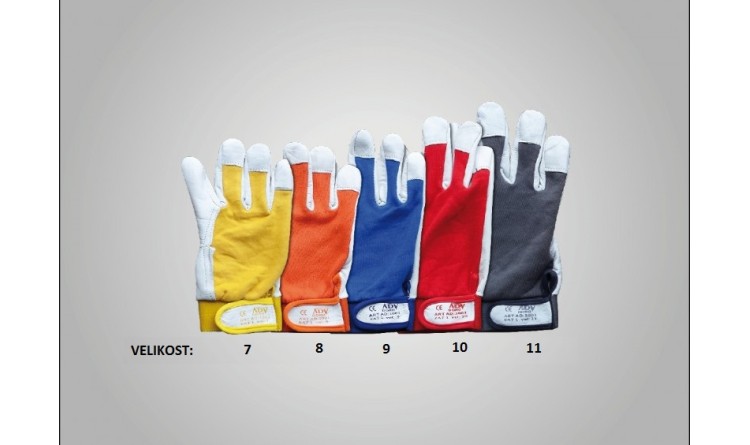 Rukavice pracovní DORO č.11 šedé