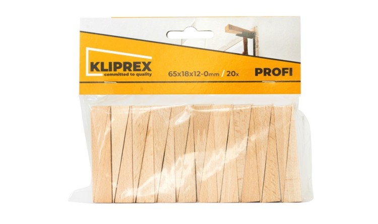 Klínky dřevěné BK 20ks/65x18x12-0