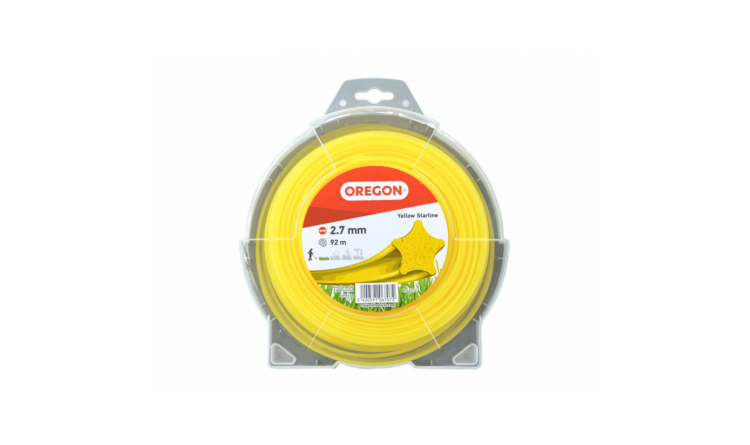 OREGON 69-432-Y Žací struna ŽLUTÁ 2,7mm x 92m Hvězda