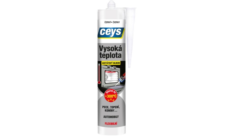ceys 42506038 SILIKON Vysoká teplota černá 280ml