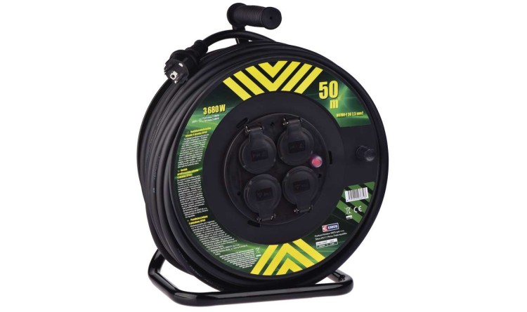 Prodlužovák naviják 50 m z4 guma 2,5 mm