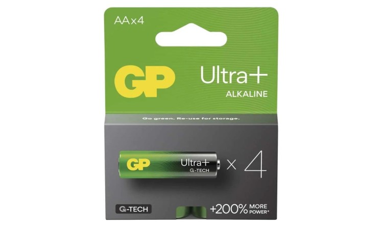 GP 1013224000 Baterie alkalická GP Ultra Plus 4xAA (LR6)