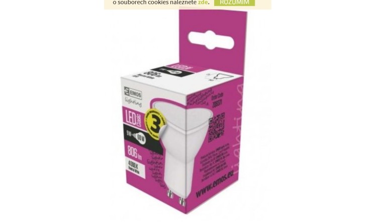 Emos ZQ8371 Žárovka Classic LED MR16 9W GU10 neutrální bílá