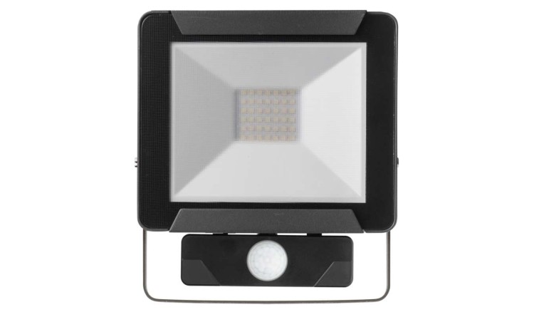 LED reflektor IDEO s pohybovým čidlem, 30W neutrální bílá