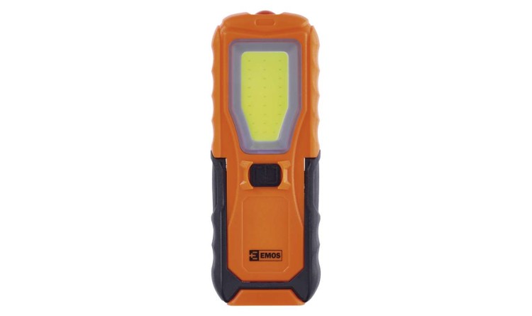 Svítilna LED plastová,5W COB LED + 1x LED, na 4x AA