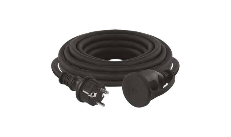 EMOS P01705 Venkovní prodlužovací kabel 5m/1 zásuvka/černý/guma-neopren/230V